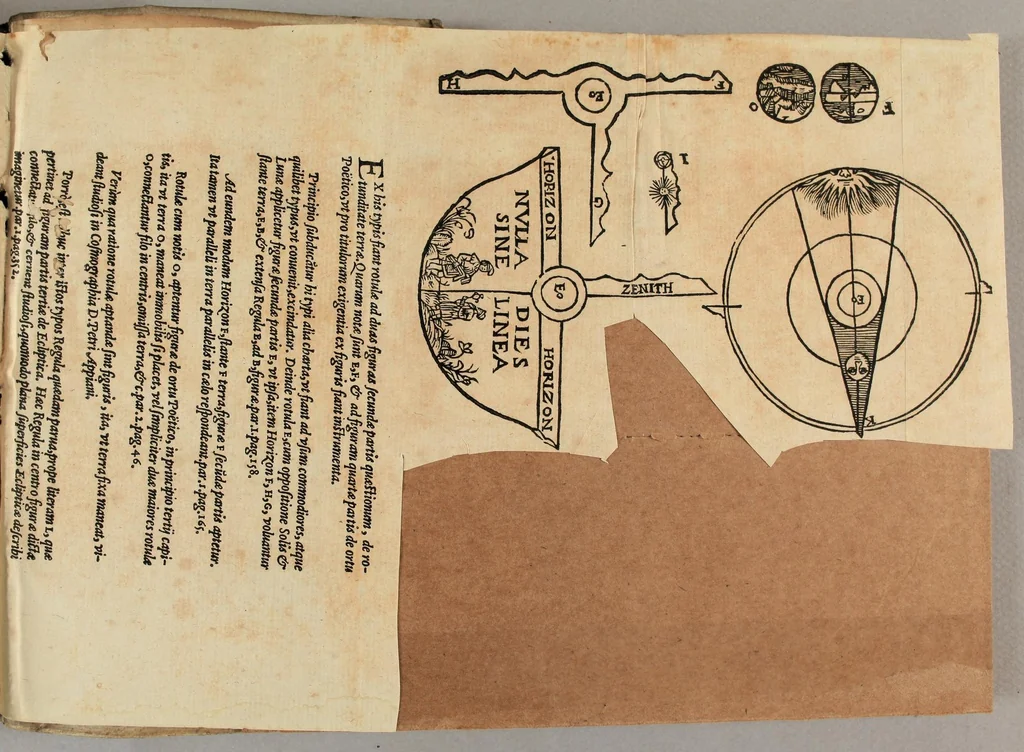 An illustration from Fr. Iunctini Florentini, sacrae theologiae doctoris, commentaria in tertium & quartum capitulum Sphaerae Io. de Sacro Bosco, 1577, leaf 525