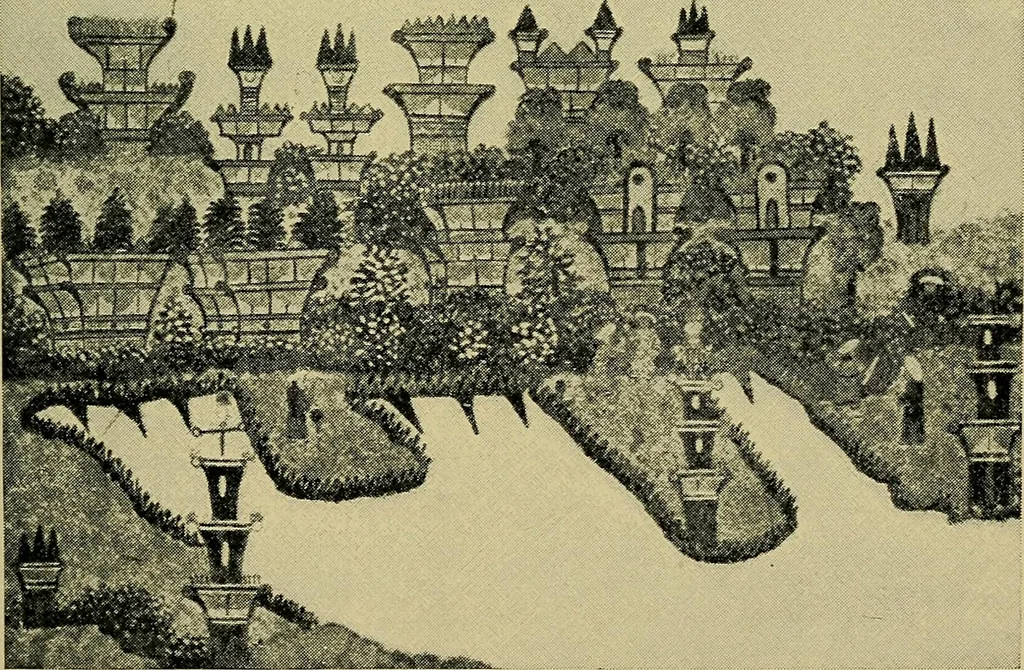 An illustration from From India to the planet Mars : a study of a case of somnambulism with glossolalia, 1900, leaf 209