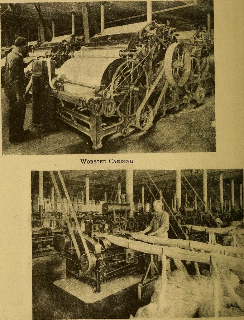 An illustration from From wool to cloth, 1911, leaf 17