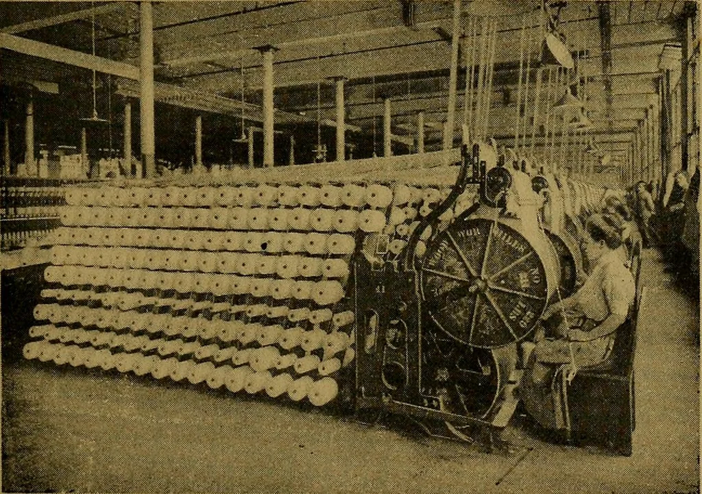 An illustration from From wool to cloth, 1911, leaf 26