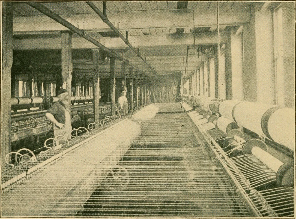 An illustration from From wool to cloth, 1904, leaf 33