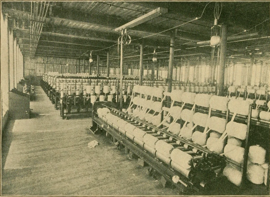 An illustration from From wool to cloth, 1904, leaf 35