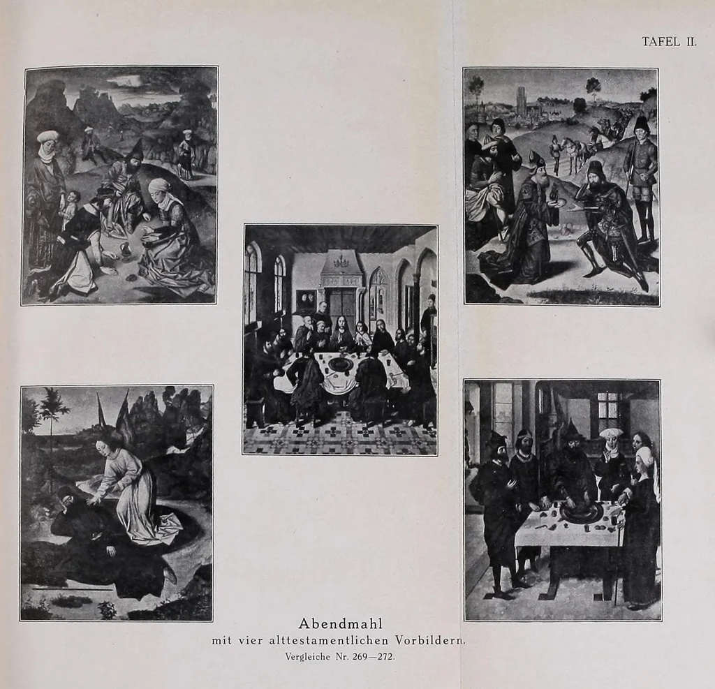An illustration from Führer durch den symbologischen und typologischen Bilderkreis der christlichen Kunst des Mittelalters, 1920, leaf 45