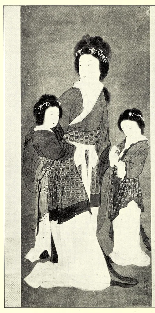 An illustration from Fujiwara Gensaku-oh den, 1900, leaf 195