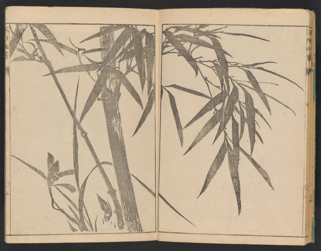 An illustration from Fukei gasō, 1817, leaf 6
