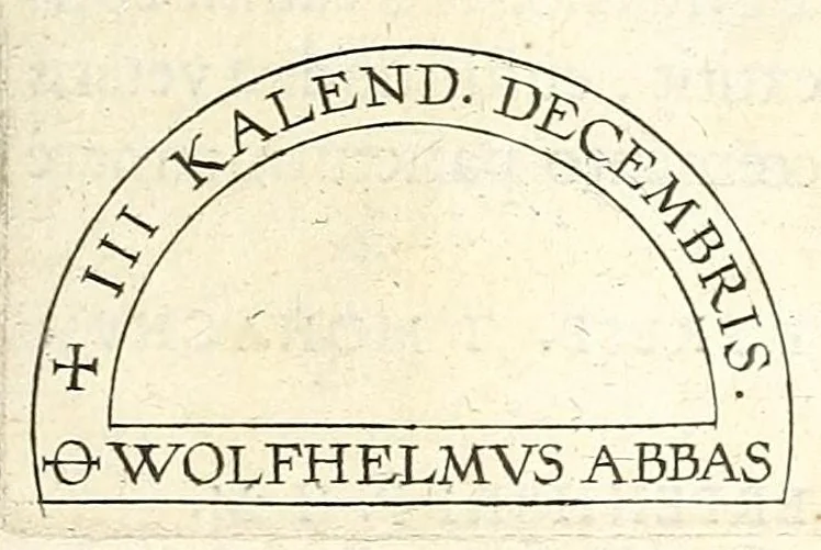 An illustration from Fuldensium antiquitatum libri IIII, 1612, leaf 195