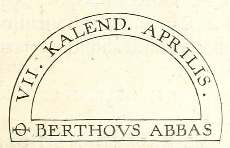 An illustration from Fuldensium antiquitatum libri IIII, 1612, leaf 195