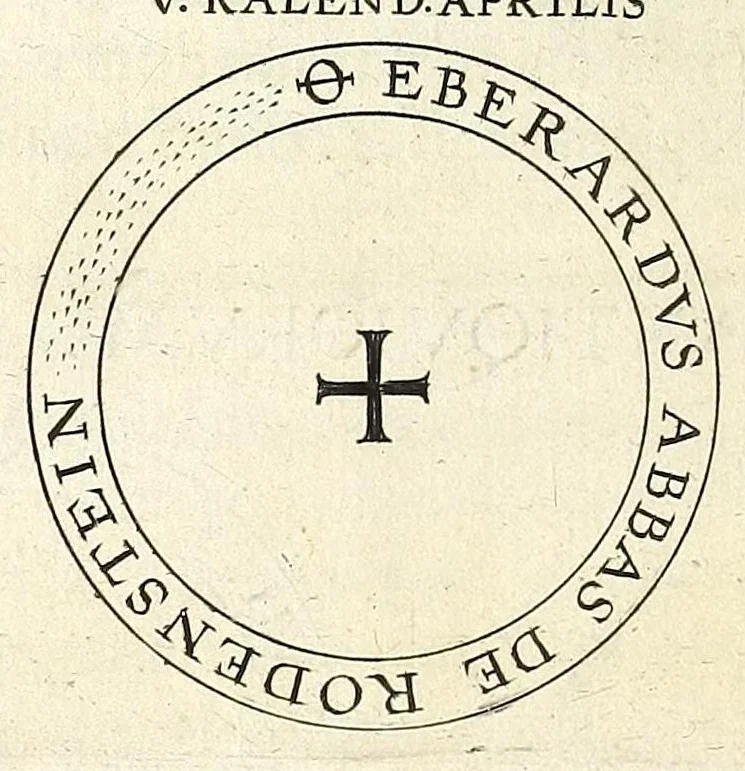 An illustration from Fuldensium antiquitatum libri IIII, 1612, leaf 196