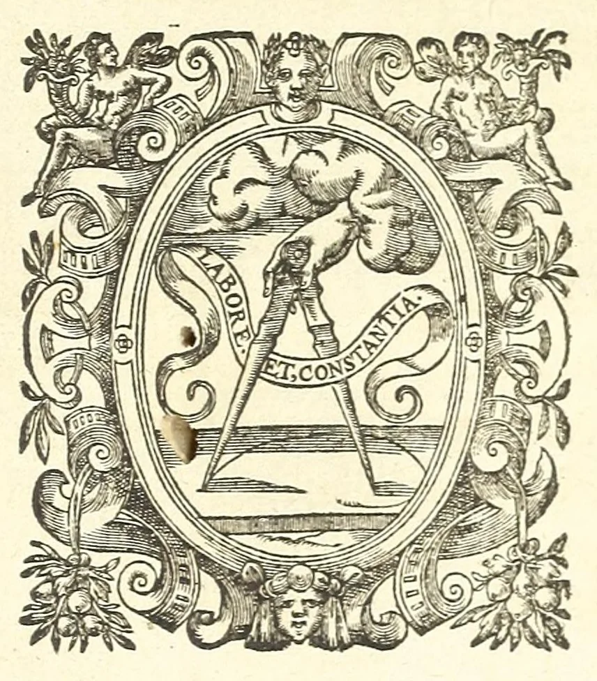 An illustration from Fuldensium antiquitatum libri IIII, 1612, leaf 401