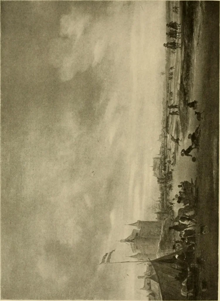 An illustration from The Hudson-Fulton celebration. Catalogue of an exhibition held in the Metropolitan Museum of Art; commemorative of the tercentenary of the discovery of the Hudson River by Henry Hudson in the year 1609, and the centenary of the first use of steam in the navigation of said river by Robert Fulton in the year 1807, 1909, leaf 298