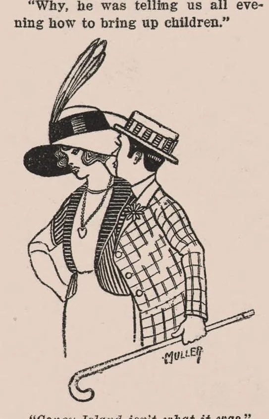 An illustration from Fun Section 1914-06-07 (N.Y. World)(D&M), 1914, leaf 1