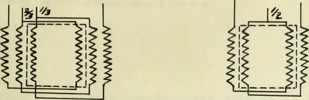 An illustration from Function and use of transformers in electrical work, 1909, leaf 27