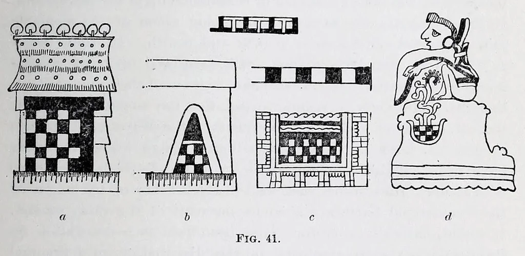 An illustration from The fundamental principles of Old and New World civilizations : a comparative research based on a study of the ancient Mexican religious, sociological and calendrical systems, 1901, leaf 127