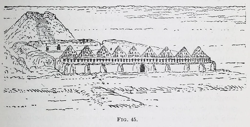 An illustration from The fundamental principles of Old and New World civilizations : a comparative research based on a study of the ancient Mexican religious, sociological and calendrical systems, 1901, leaf 135