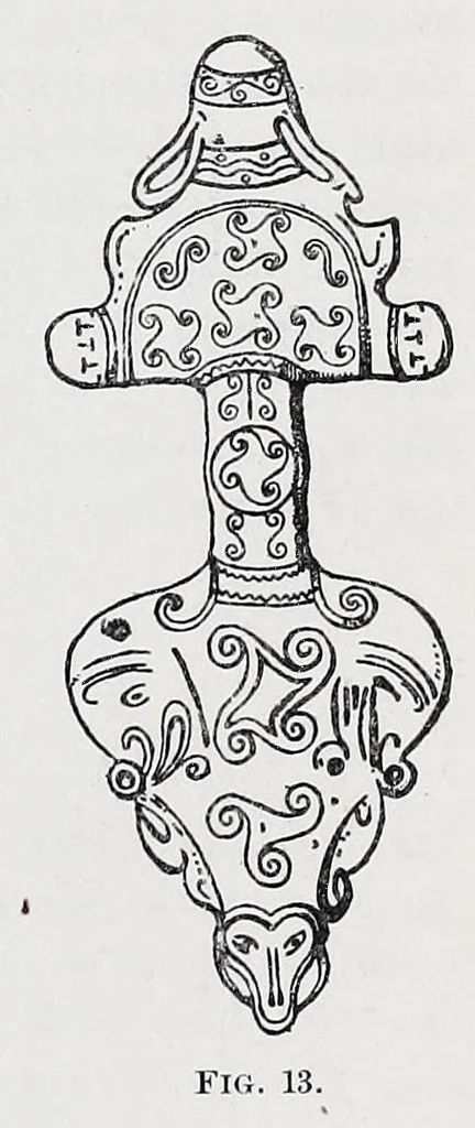 An illustration from The fundamental principles of Old and New World civilizations : a comparative research based on a study of the ancient Mexican religious, sociological and calendrical systems, 1901, leaf 33
