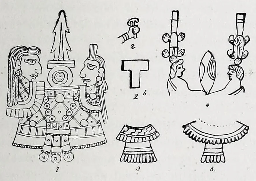 An illustration from The fundamental principles of Old and New World civilizations : a comparative research based on a study of the ancient Mexican religious, sociological and calendrical systems, 1901, leaf 59