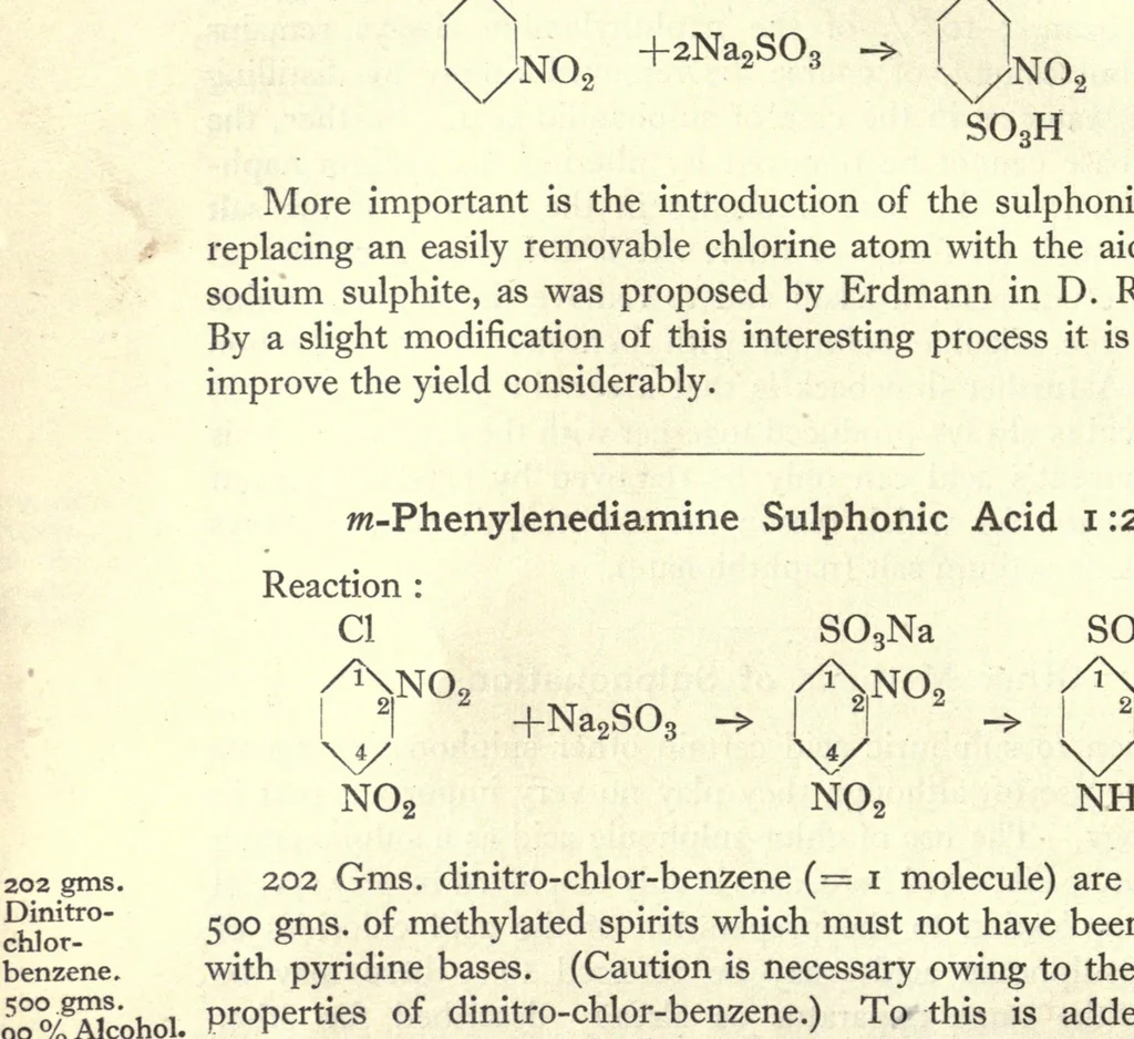 An illustration from The fundamental processes of dye chemistry, 1921, leaf 72