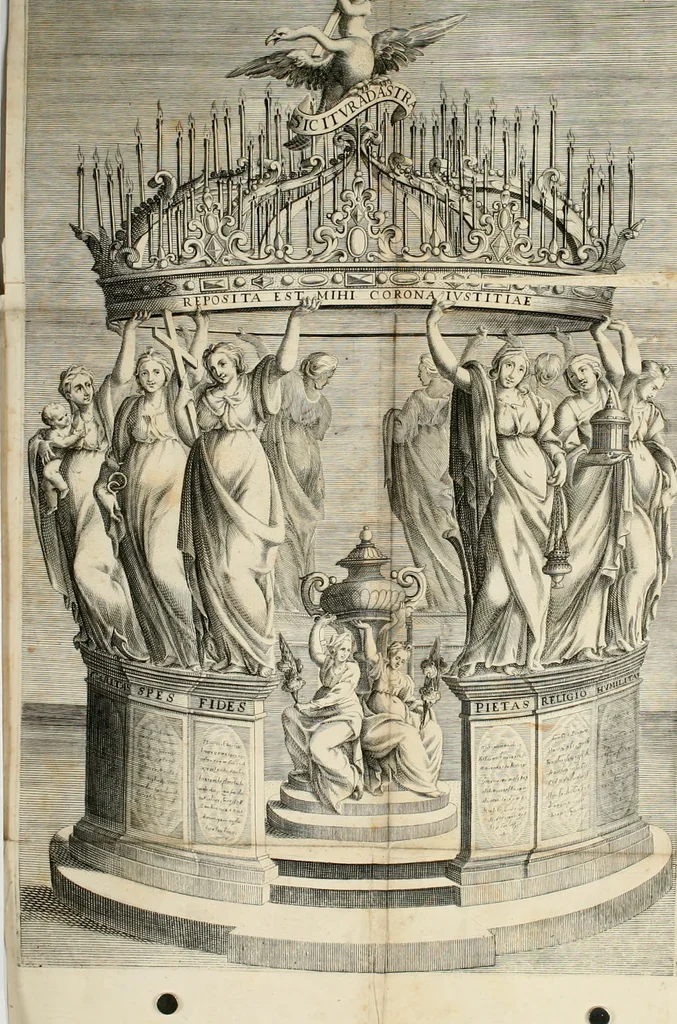 An illustration from Funerale della signora Sitti Maani Gioerida della Valle. Celebrato in Roma l'anno 1627, 1627, leaf 23