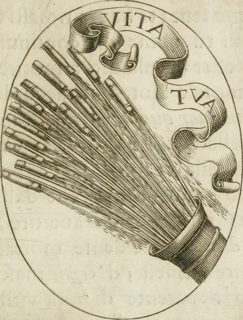 An illustration from Funerali nella morte dell'ill.mo et r.mo sig. card.le Horatio Spinola arciuescouo di Genoua, 1616, leaf 74
