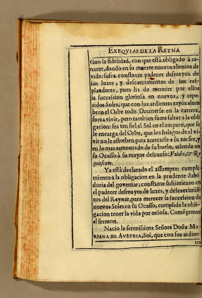 An illustration from Funeral pompa, y solemnidad en las exequias a la muerte de la catholica, y serenissima Reyna Madre D. Mariana de Austria : nuestra señora que celebro en la Iglesia Metropolitana de Lima. El Excmo. señor D. Melchor Portocarrero, Lasso de la Vega, conde de la Monclova, comendador de la Zarza en el Orden, y Cavalleria de Alcantara, del Consejo de Guerra de su Magestad, y Junta de Guerra de Indias, virrey governador, y capitan general de estos Reynos, y Provincias del Perù Tierrafirme, y Chile, &c, 1697, leaf 166