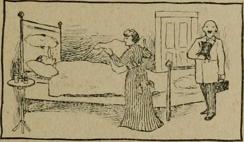 An illustration from Fun for doctors and their patients; fifty authentic ghost stories by fifty experienced physicians, 1901, leaf 85