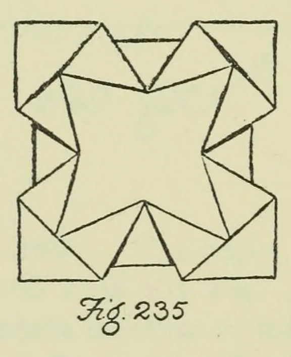 An illustration from Fun with paper folding, 1928, leaf 80