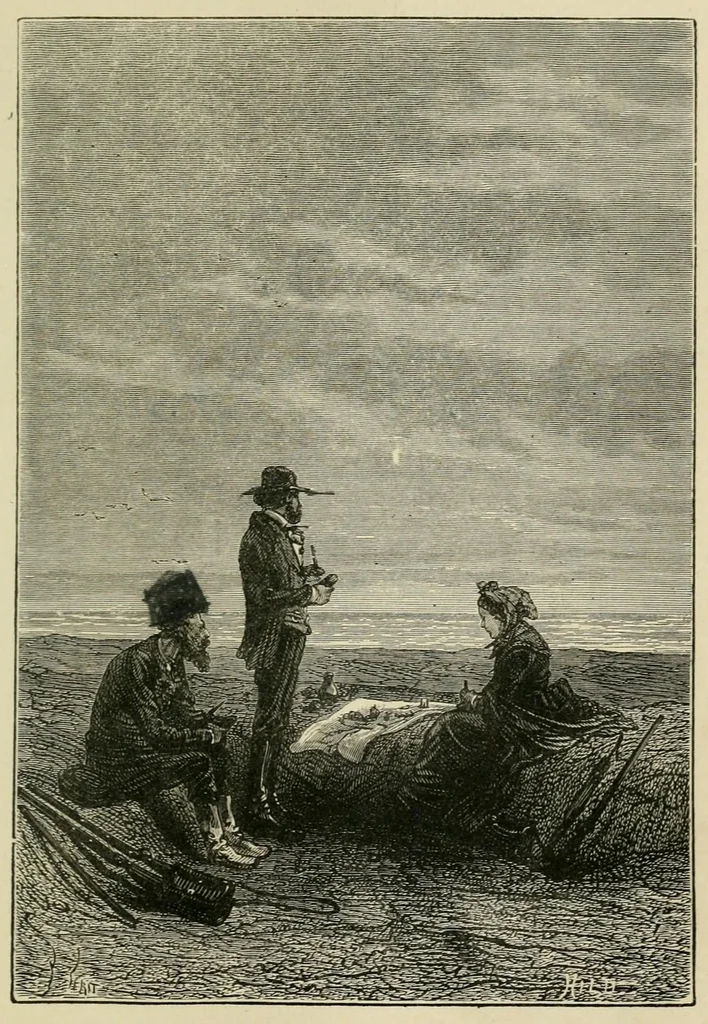 An illustration from The fur country; or, Seventy degrees north latitude;, 1874, leaf 319