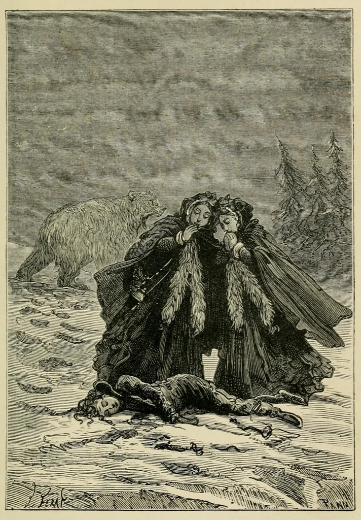 An illustration from The fur country; or, Seventy degrees north latitude;, 1874, leaf 391