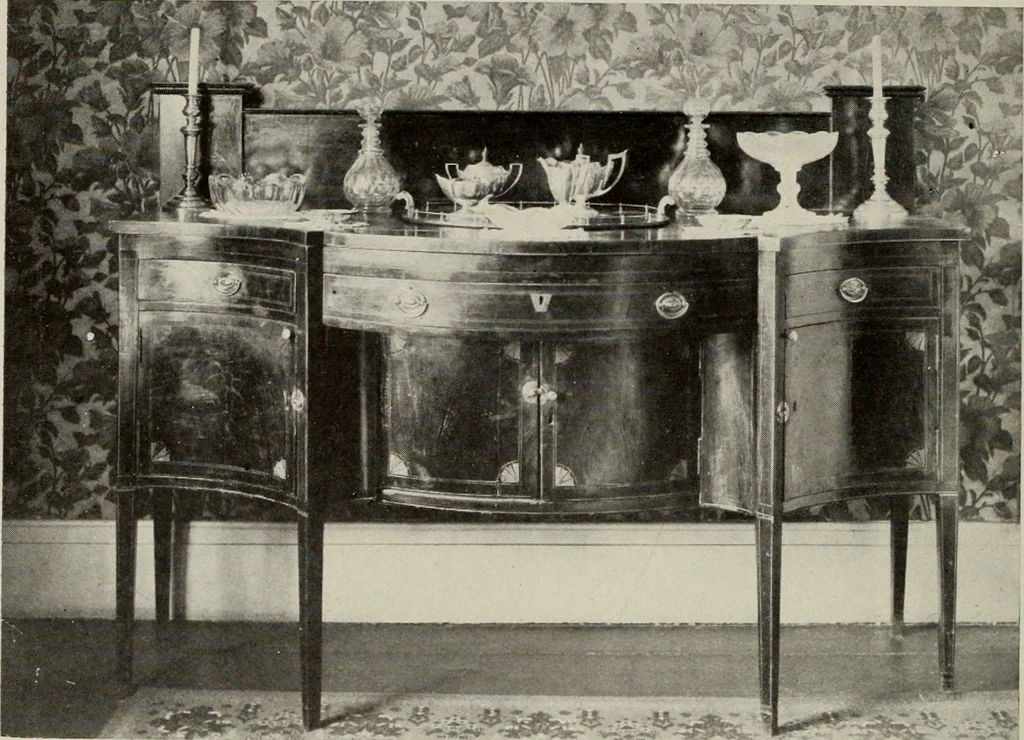 An illustration from Furnishing the home of good taste : a brief sketch of the period styles in interior decoration with suggestions as to their employment in the homes of today, 1912, leaf 153