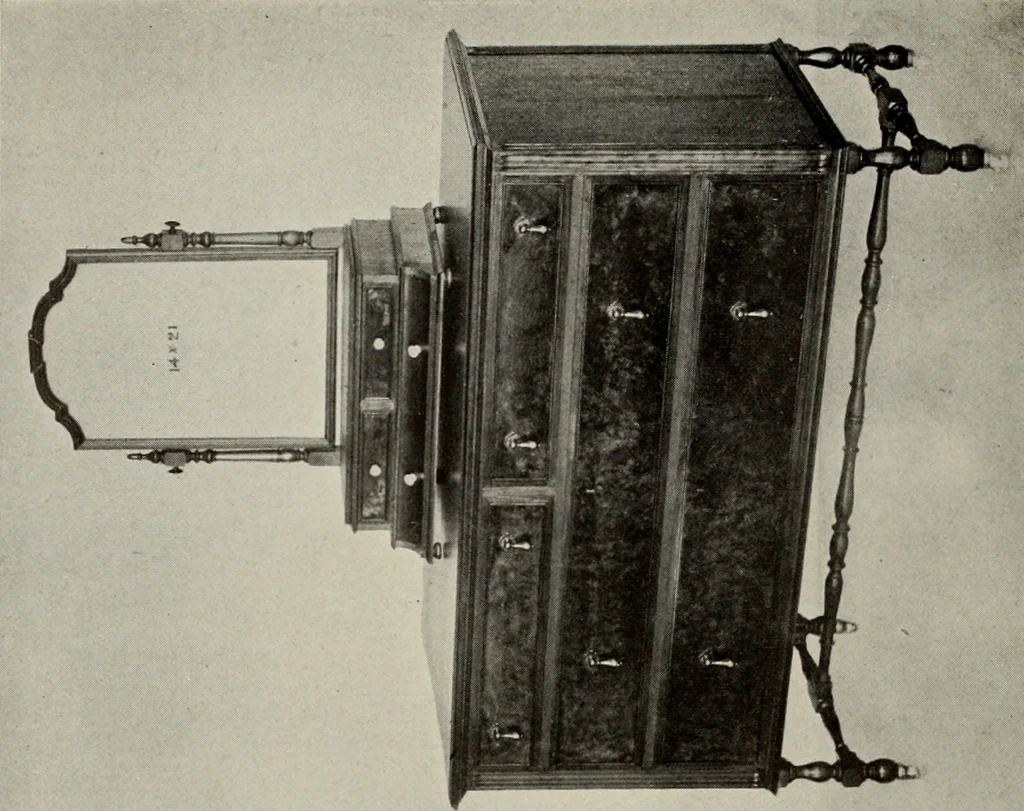 An illustration from Furnishing the home of good taste : a brief sketch of the period styles in interior decoration with suggestions as to their employment in the homes of today, 1912, leaf 211
