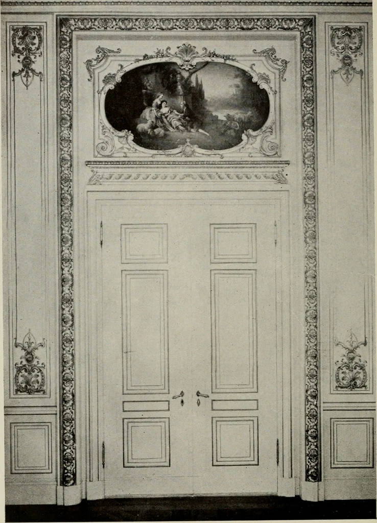 An illustration from Furnishing the home of good taste : a brief sketch of the period styles in interior decoration with suggestions as to their employment in the homes of today, 1912, leaf 217