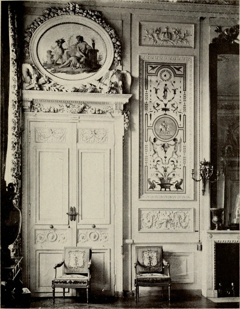 An illustration from Furnishing the home of good taste : a brief sketch of the period styles in interior decoration with suggestions as to their employment in the homes of today, 1912, leaf 222