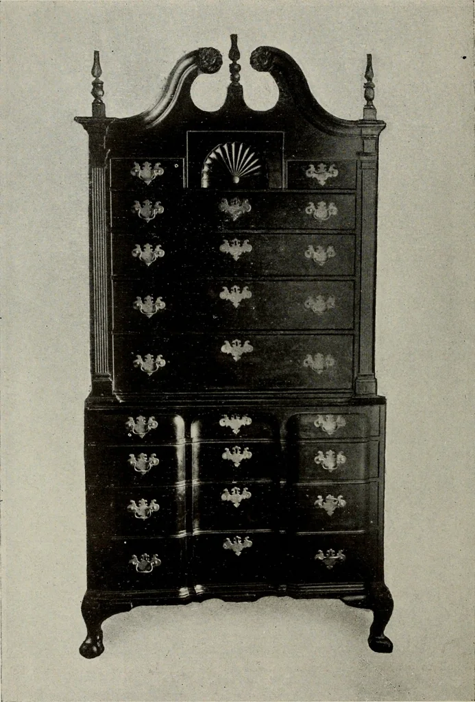 An illustration from Furnishing the home of good taste : a brief sketch of the period styles in interior decoration with suggestions as to their employment in the homes of today, 1912, leaf 239