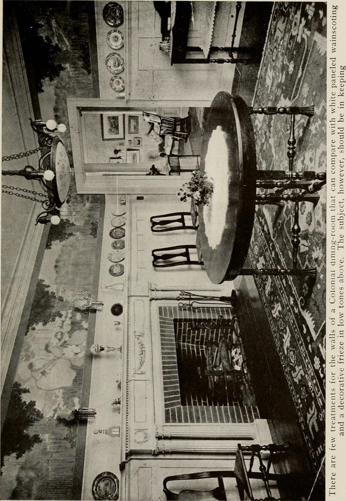An illustration from Furnishing the home of good taste : a brief sketch of the period styles in interior decoration with suggestions as to their employment in the homes of today, 1912, leaf 244