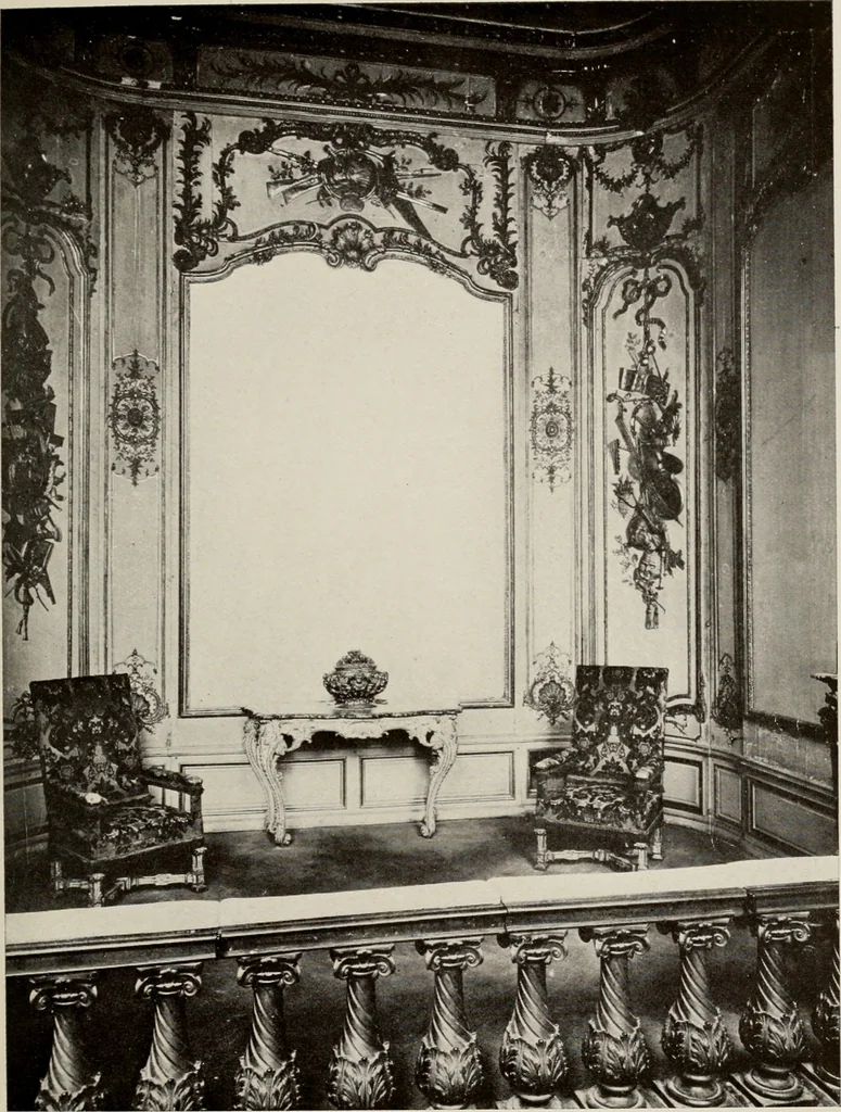 An illustration from Furnishing the home of good taste : a brief sketch of the period styles in interior decoration with suggestions as to their employment in the homes of today, 1912, leaf 72