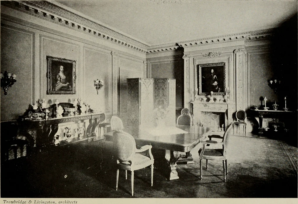 An illustration from Furnishing the home of good taste : a brief sketch of the period styles in interior decoration with suggestions as to their employment in the homes of today, 1912, leaf 9