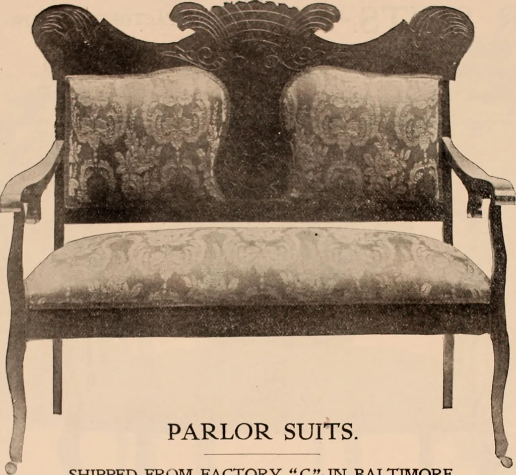 An illustration from Furniture catalogue season 1907-1908 / Baltimore Bargain House., 1907, leaf 45