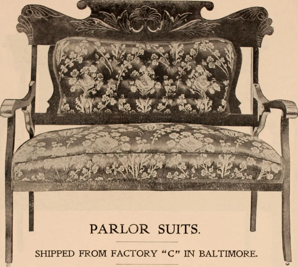 An illustration from Furniture catalogue season 1907-1908 / Baltimore Bargain House., 1907, leaf 46