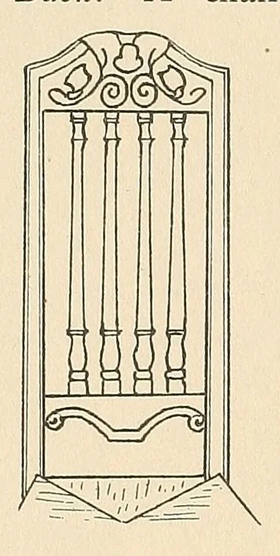 An illustration from The furniture collectors' glossary, 1913, leaf 26