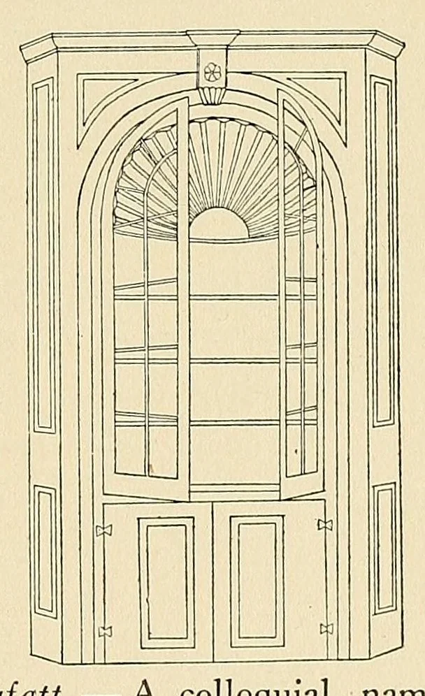 An illustration from The furniture collectors' glossary, 1913, leaf 35