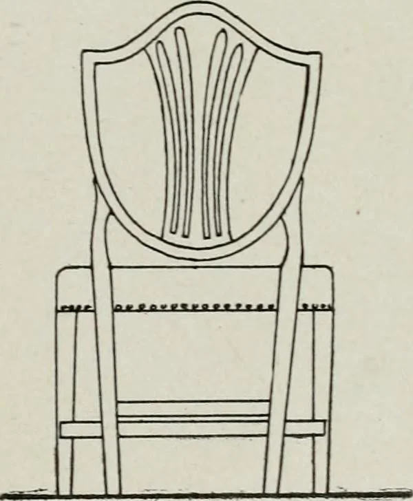 An illustration from Furniture designing and draughting, notes on the elementary forms, methods of construction and dimensions of common articles of furniture, 1907, leaf 45