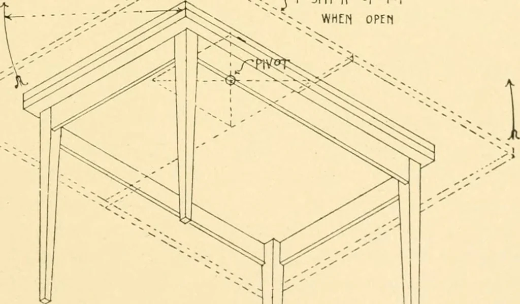 An illustration from Furniture designing and draughting;, 1900, leaf 34
