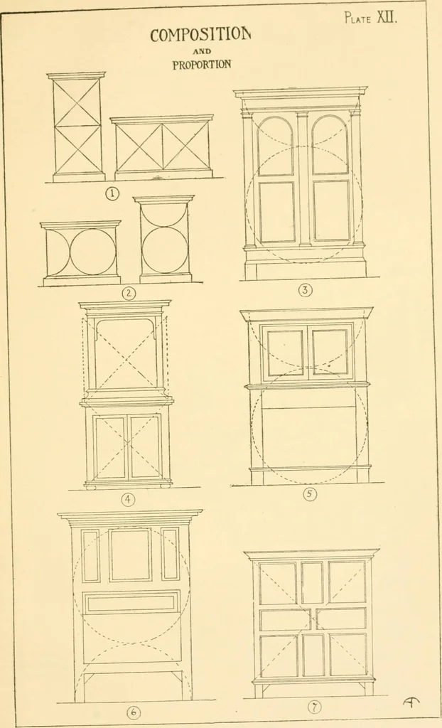 An illustration from Furniture designing and draughting;, 1900, leaf 64