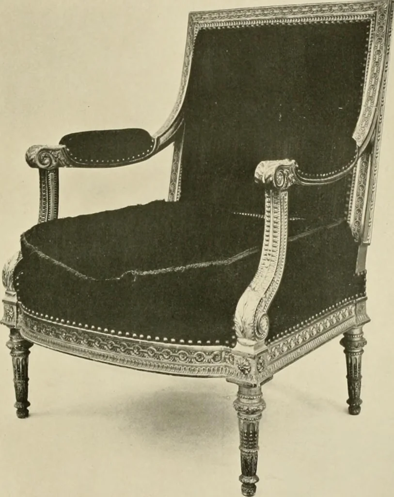 An illustration from Furniture designing and draughting, notes on the elementary forms, methods of construction and dimensions of common articles of furniture, 1914, leaf 114