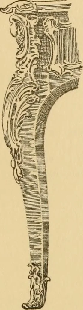 An illustration from Furniture designing and draughting, notes on the elementary forms, methods of construction and dimensions of common articles of furniture, 1914, leaf 122