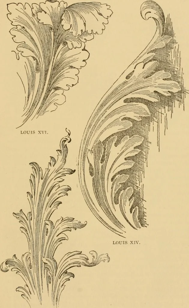 An illustration from Furniture designing and draughting, notes on the elementary forms, methods of construction and dimensions of common articles of furniture, 1914, leaf 126