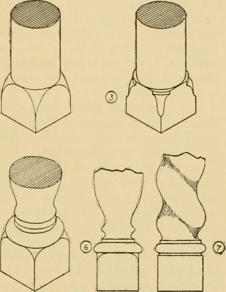 An illustration from Furniture designing and draughting, notes on the elementary forms, methods of construction and dimensions of common articles of furniture, 1914, leaf 26
