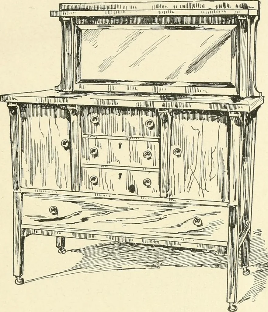 An illustration from Furniture for the craftsman; a manual for the student and machanic, 1914, leaf 12