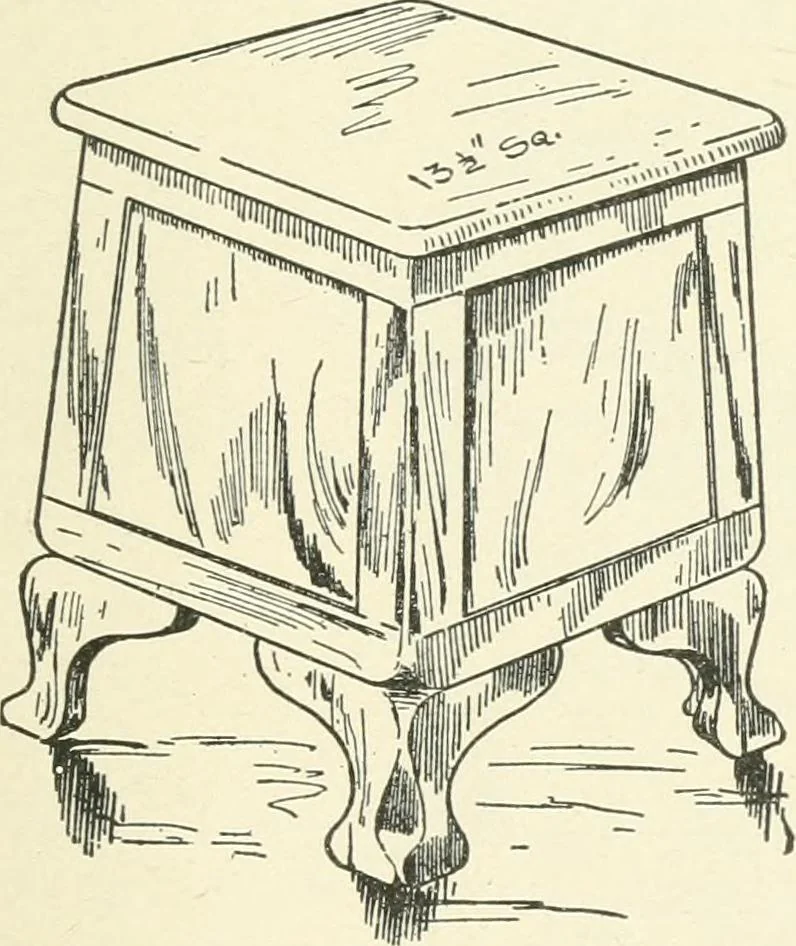 An illustration from Furniture for the craftsman; a manual for the student and machanic, 1914, leaf 124