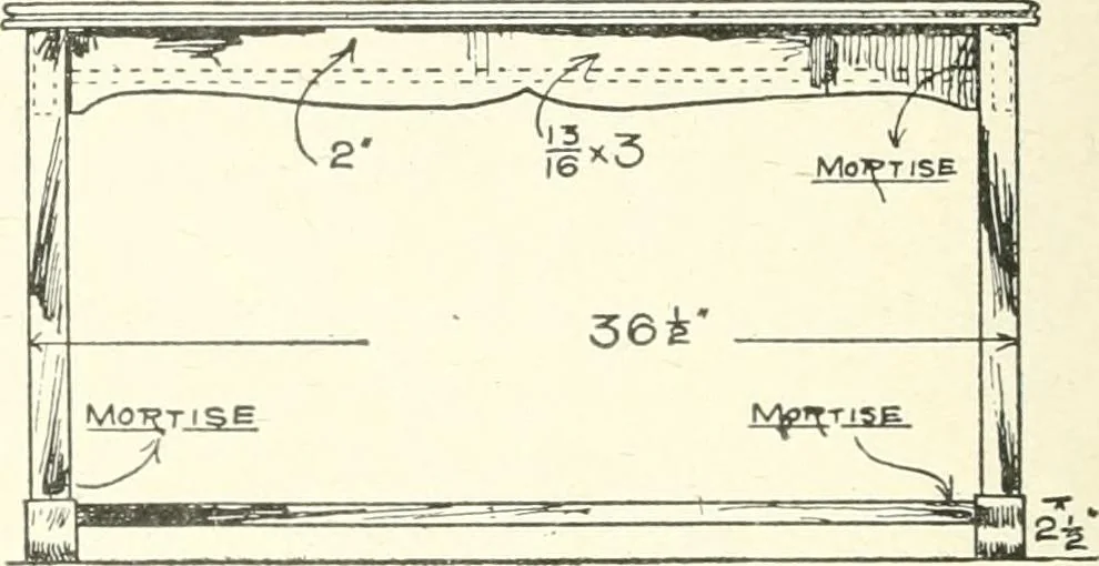 An illustration from Furniture for the craftsman; a manual for the student and machanic, 1914, leaf 133